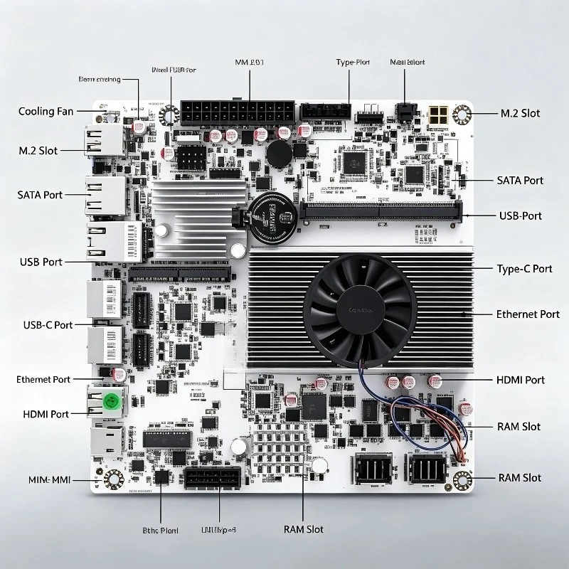ذاكرة DDR5، وحدتي تخزين M.2 NV - مراجعة Nas Motherboard 8 Sata Mini Itx وسعره